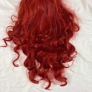 Fiery Red Curly Hair Extension